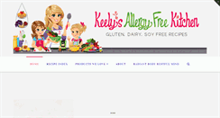 Desktop Screenshot of keelysallergyfreekitchen.com